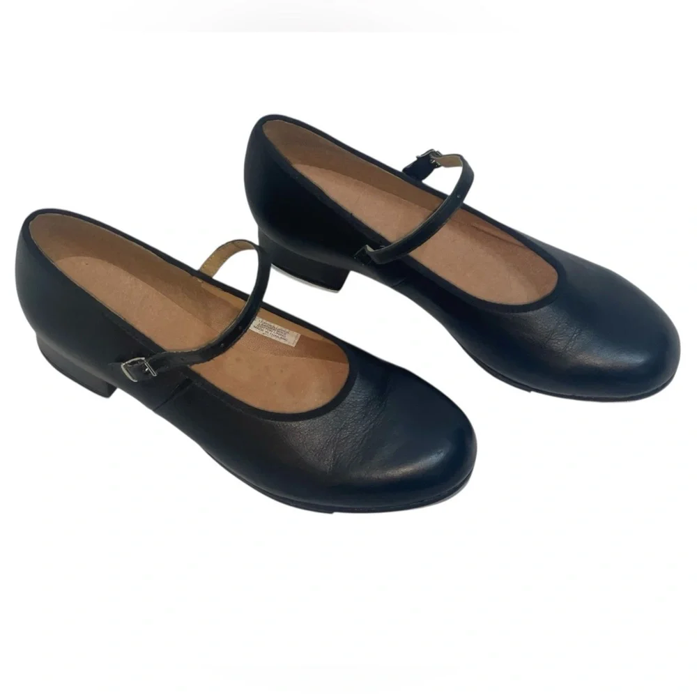 Bloch black Mary Jane techno tap shoes. Size 10 GUC - Picture 9 of 12